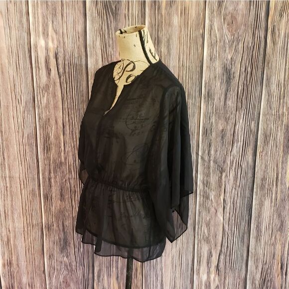 Tory Burch Flowy Sheer Top - Picture 10 of 11